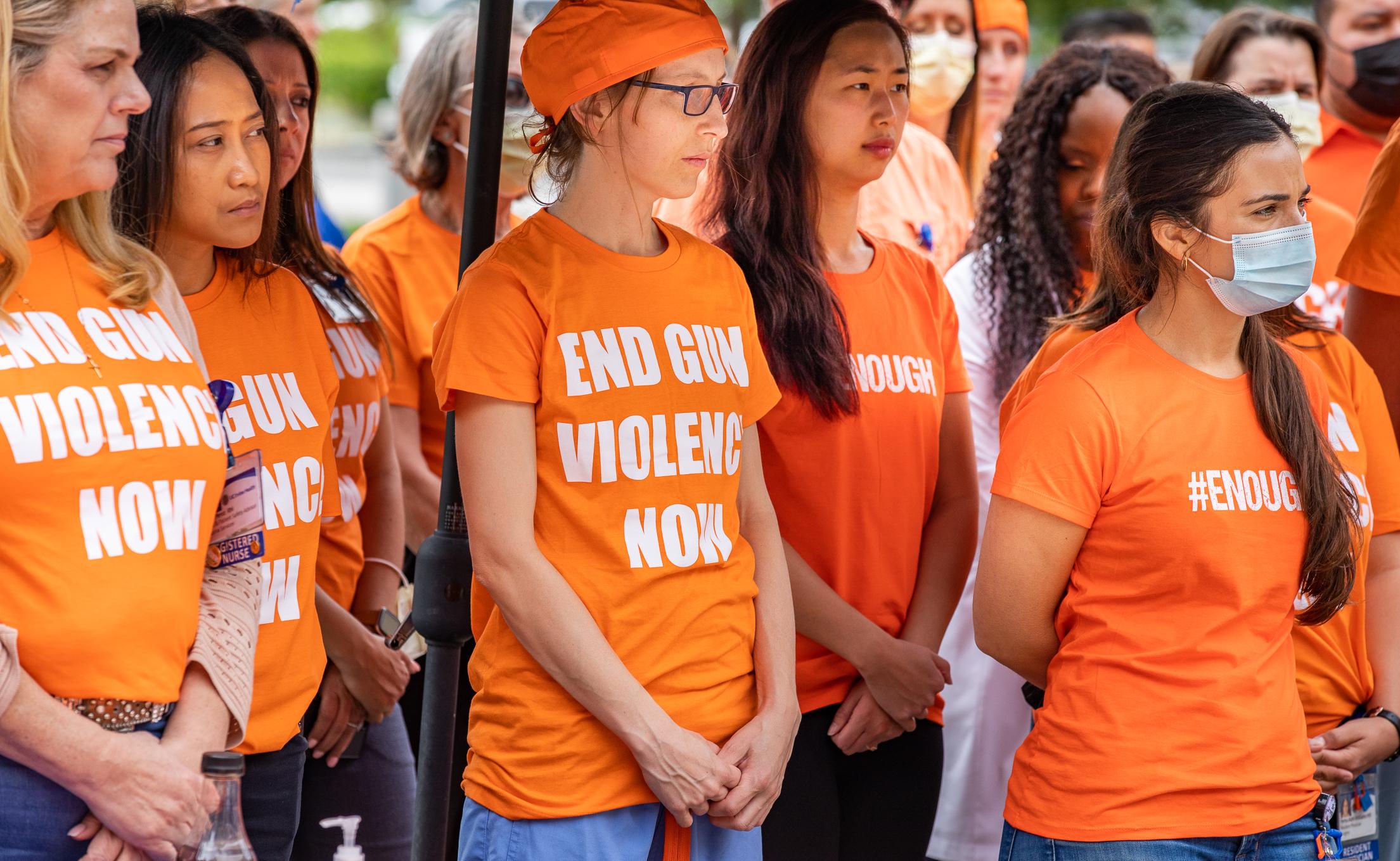 UCI Medical Workers Commemorate National Gun Violence Awareness Day