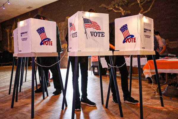 Voters cast their ballots in Los Angeles, Calif., on June 5, 2018. (Mario Tama/Getty Images)