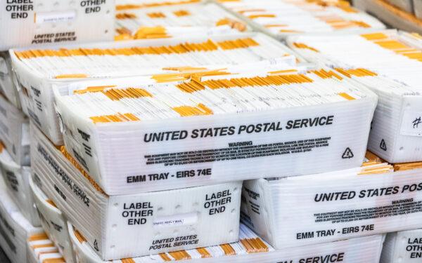 Voting ballots are audited at the Orange County Registrar of Voters office in Santa Ana, Calif., on June 9, 2022. (John Fredricks/The Epoch Times)