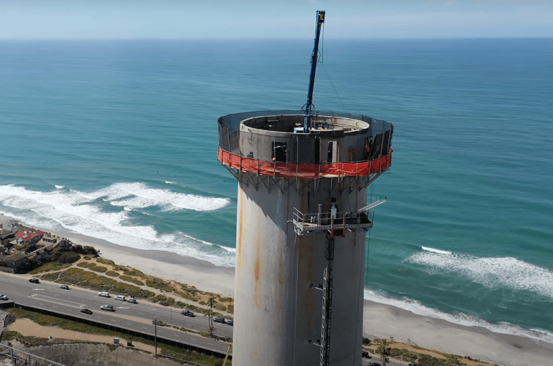 The Carlsbad power plant, which was demolished in 2021. (Courtesy of the City of Carlsbad)
