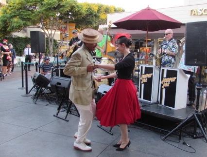 Visitors at the Dapper Day Summer Soiree at the Original Farmers Market in Los Angeles on Aug. 11, 2022. (Courtesy of Tiffany Brannan)