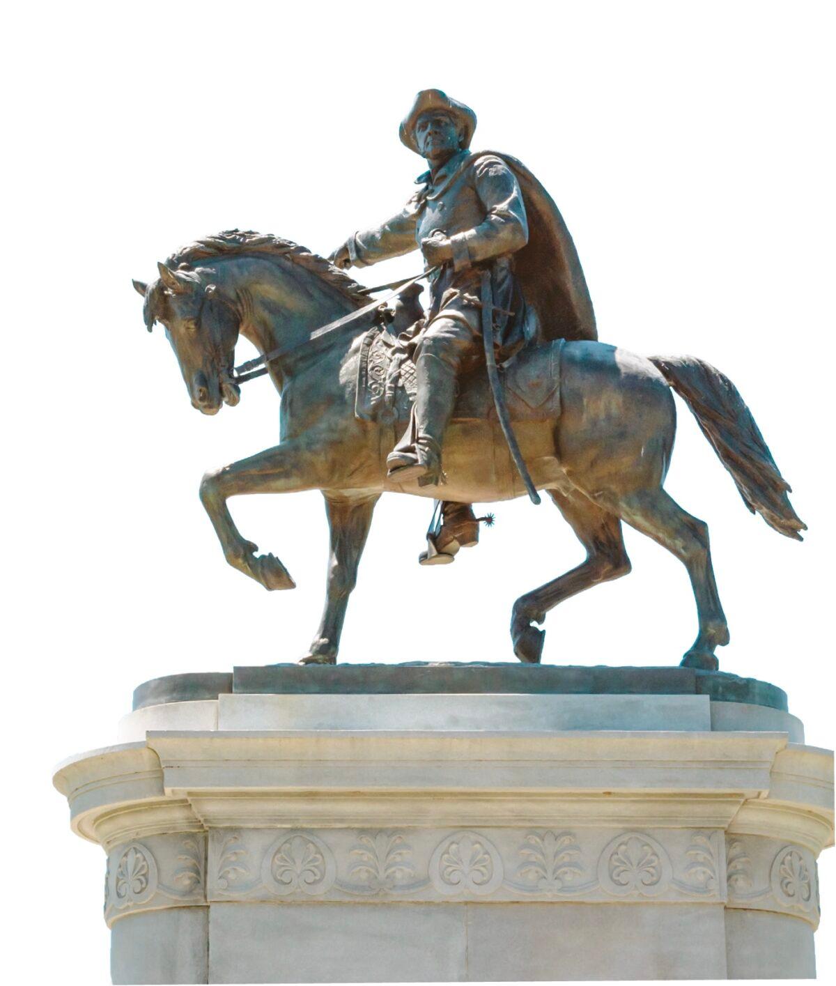 The Sam Houston Monument, designed by Enrico Cerracchio, was erected in Hermann Park in downtown Houston, Texas, on Aug. 16, 1925. (Trong Nguyen/Shutterstock)