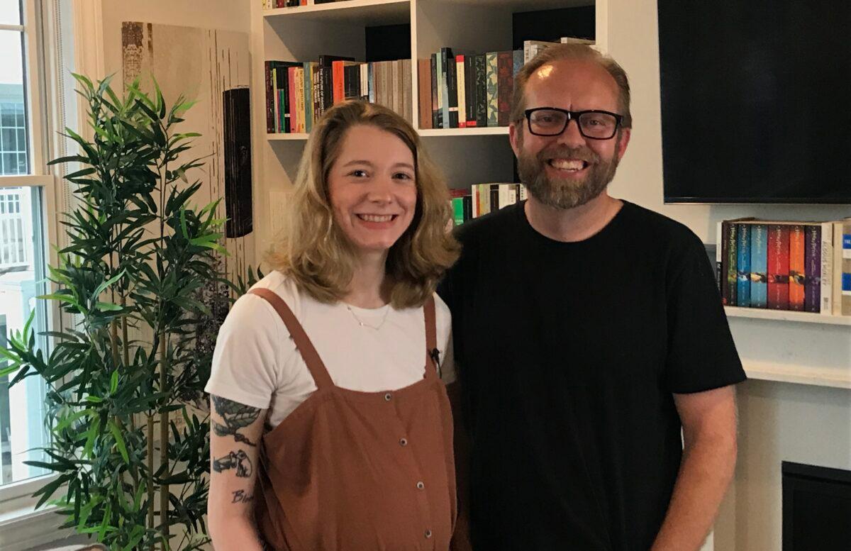 Filmmaker Don Johnson (R) and detransitioner Daisy Strongin, who appears in Johnson's film "Dysconnected." (Courtesy of Don Johnson)