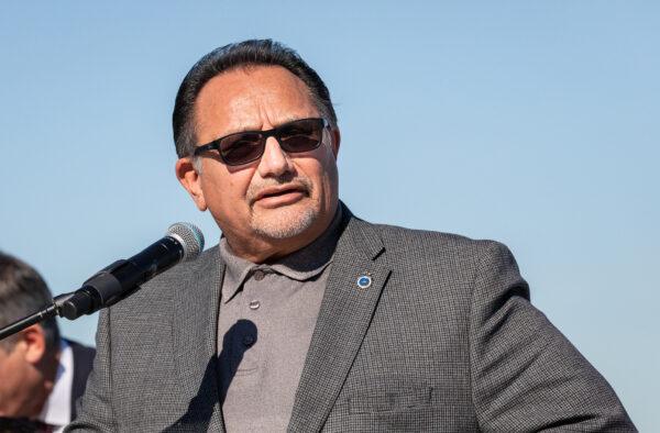 Los Angeles County Federation of Labor President Ron Herrera in Long Beach, Calif., on Jan. 12, 2022. (John Fredricks/The Epoch Times)