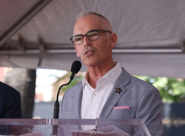 Mitch O'Farrell attends the Hollywood Walk of Fame Star Ceremony honoring Kenan Thompson at the Hollywood Walk Of Fame in Los Angeles, Calif., on Aug. 11, 2022, (David Livingston/Getty Images)