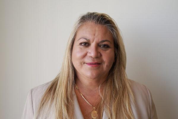 Newport-Mesa Unified School District Area 7 candidate Vicky Rodriguez in Irvine, Calif., on Nov. 3, 2022. (Jack Bradley/The Epoch Times)