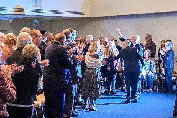 Former Vice President Mike Pence promotes his new book at the Ronald Reagan Presidential Library in Simi Valley, Calif., on Nov. 17, 2022.(Jill McLaughlin/The Epoch Times)