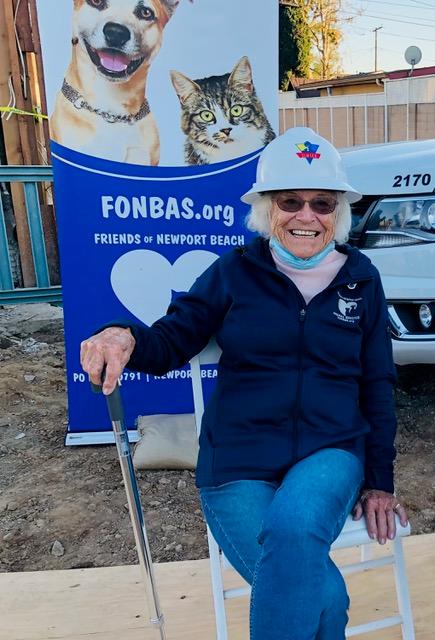 Evelyn Hart at the Newport Beach Animal Shelter Groundbreaking. (Courtesy of Robyn Grant)
