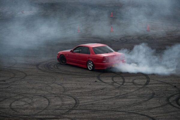 A car demonstrates 'drifting' in a car event in the file photo on April 2, 2017. (Oli Scarff/AFP via Getty Images)