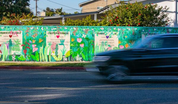 The Poderosas Mural in Costa Mesa, Calif., on Jan. 31, 2023. (John Fredricks/The Epoch Times)