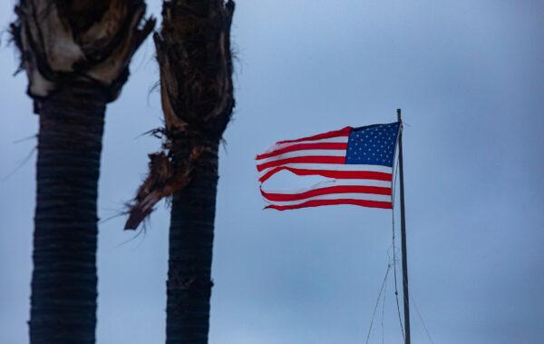 A rainstorm hits the Southland in Newport Beach, Calif., on Jan 5, 2023. (John Fredricks/The Epoch Times)