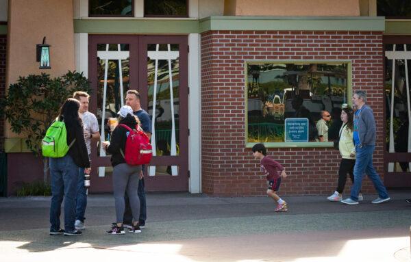 The future location of Porto's Bakery in Downtown Disney of Anaheim, Calif., on Jan. 18, 2023. (John Fredricks/The Epoch Times)