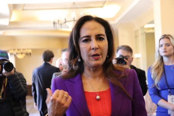 Harmeet Dhillon at a luxury resort in Dana Point, Calif., on Jan. 27, 2023. (Mei Li/The Epoch Times)