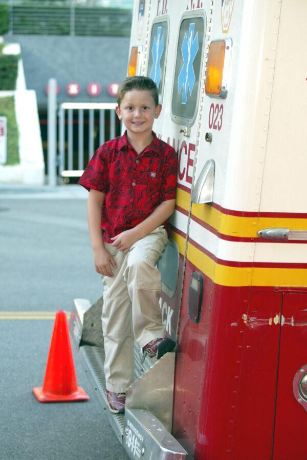 Austin Majors at NYPD Blue's 200th episode celebration at 20th Century Fox Studios in Los Angeles, Ca., Sept. 7, 2002. (Kevin Winter/ImageDirect.)
