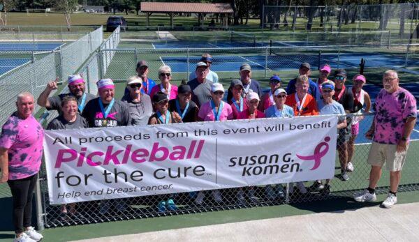 Newport Beach Pickleball Club fundraiser. (Courtesy of Susan G. Komen Foundation)
