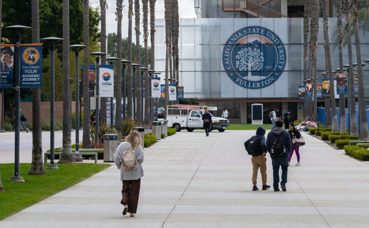 California State University Fullerton in Fullerton, Calif., on March 8, 2023. (John Fredricks/The Epoch Times)