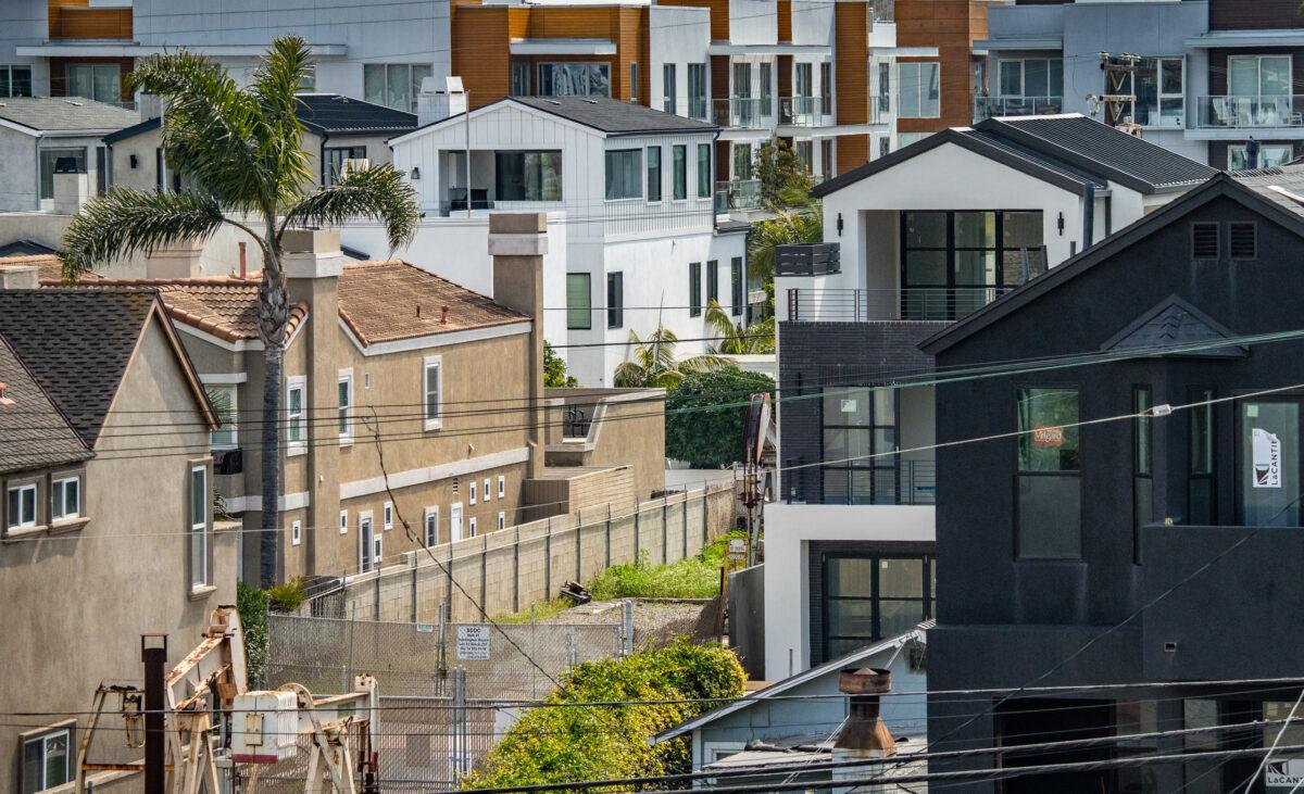 Housing in Huntington Beach, Calif., on March 17, 2023. (John Fredricks/The Epoch Times)