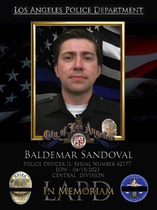 Officer Baldemar Sandoval. (Courtesy of the Los Angeles Police Department)