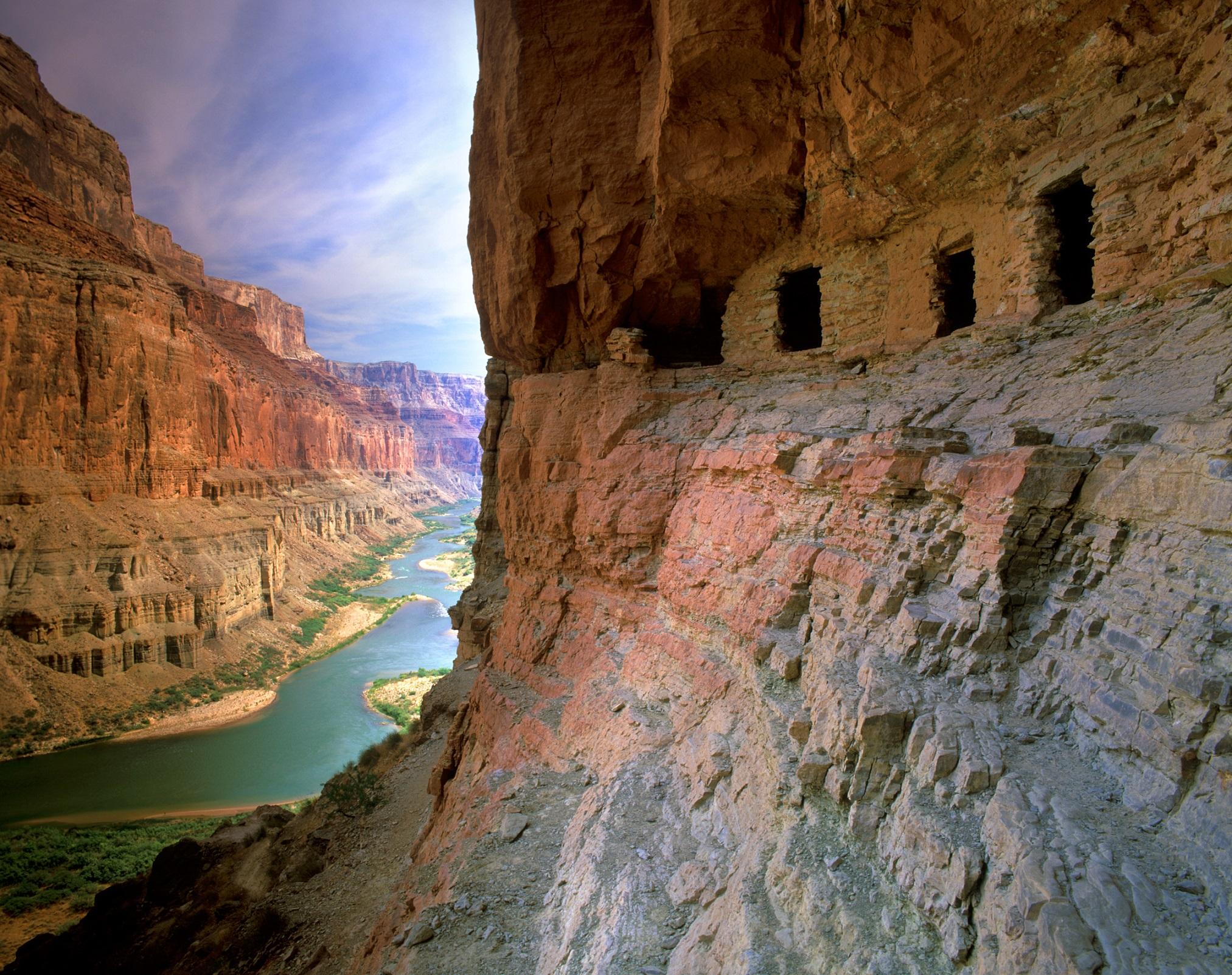 Native Americans cut the Nankoweap Granary into the escarpment nearly a millennium ago. (Willie Holdman)