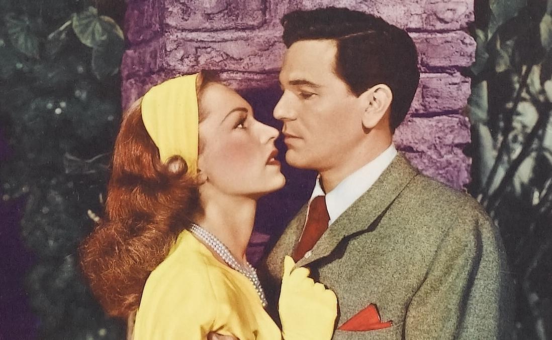 Lobby card from the 1946 film "Nobody Lives Forever" starring Geraldine Fitzgerald and John Garfield. (MovieStillsDB)