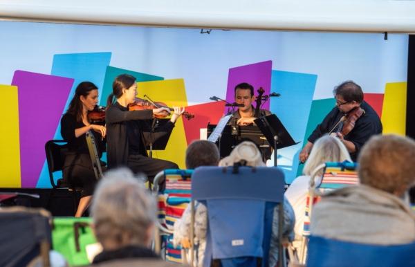 Pacific Symphony musicians perform free outdoor chamber music concerts in Orange County, Calif. (Courtesy of Pacific Symphony)