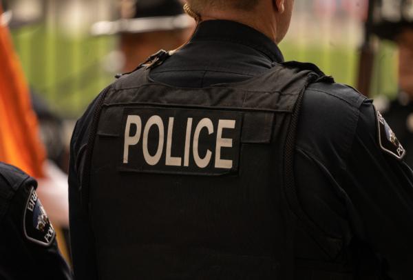 A police officer in Santa Ana, Calif., in a file image. (John Fredricks/The Epoch Times)