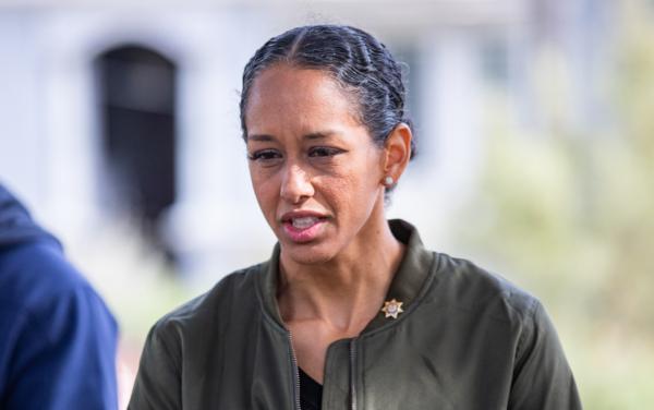 San Francisco District Attorney Brooke Jenkins attends an event in San Francisco on Oct. 23, 2022. (John Fredricks/The Epoch Times)