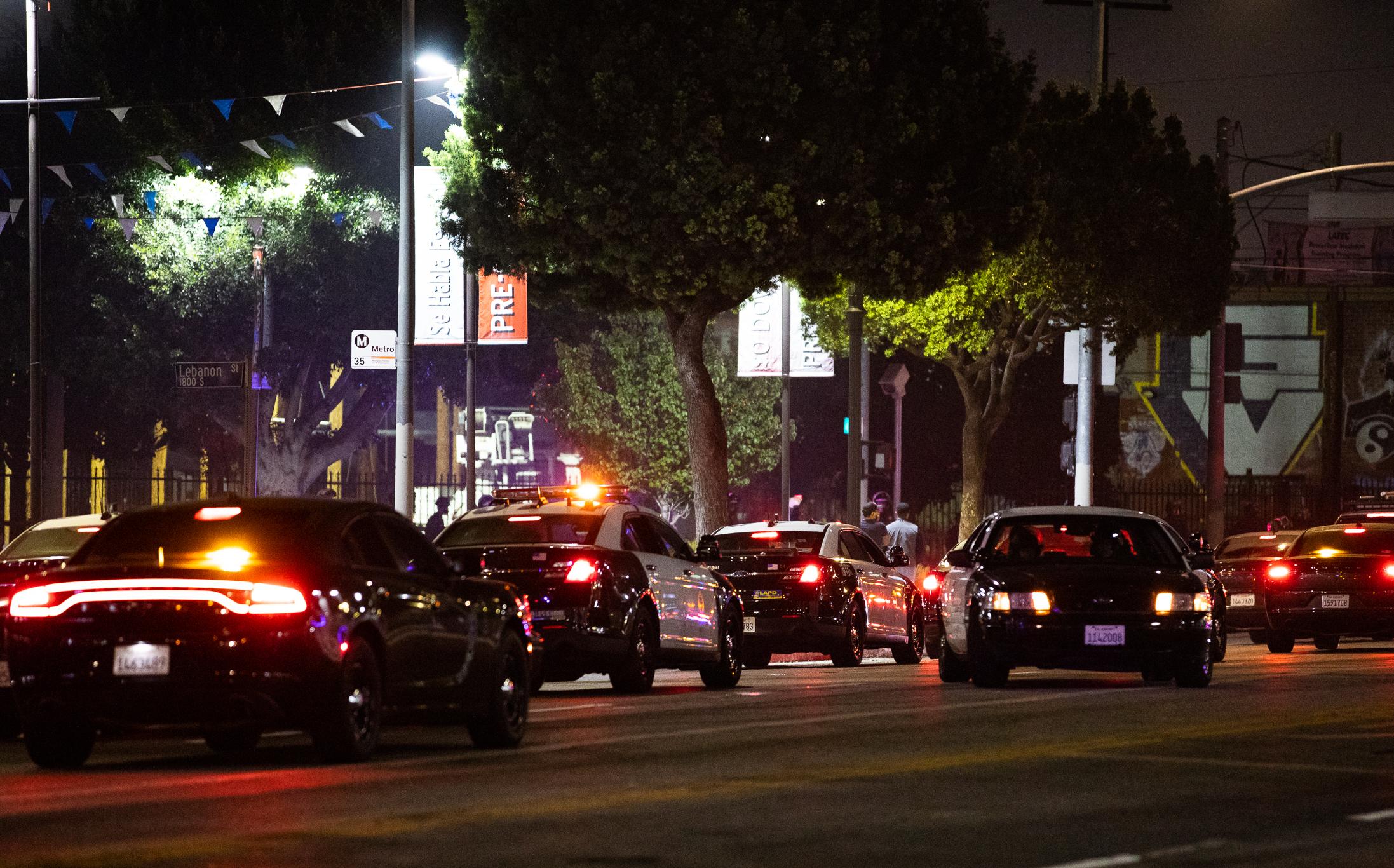 Manhunt Underway After LAPD Officers Injured in Shootout