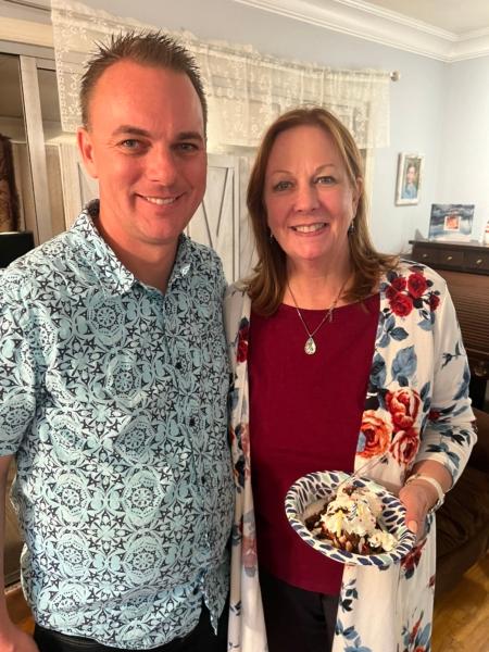 Orange County Board of Education Trustee Tim Shaw and his mother Karen Shaw, the president of the Lowell Joint Unified School Board. (Courtesy of Tim Shaw)