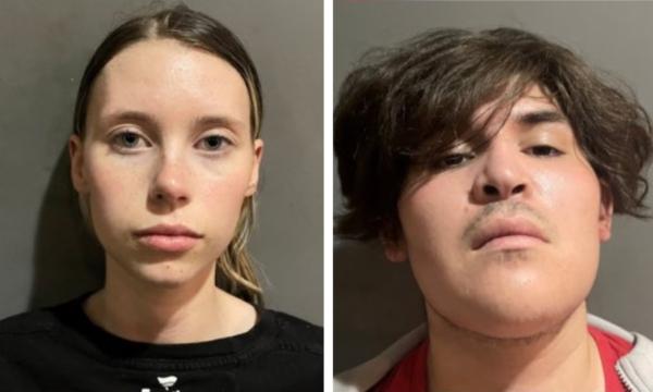 (L–R) Jayden Browndorf, 21, of Irvine, and Noah Farmer, 22, of Tustin, were arrested in a fatal shooting in Irvine, Calif., on Aug. 5, 2023. (Courtesy of Irvine Police Department)