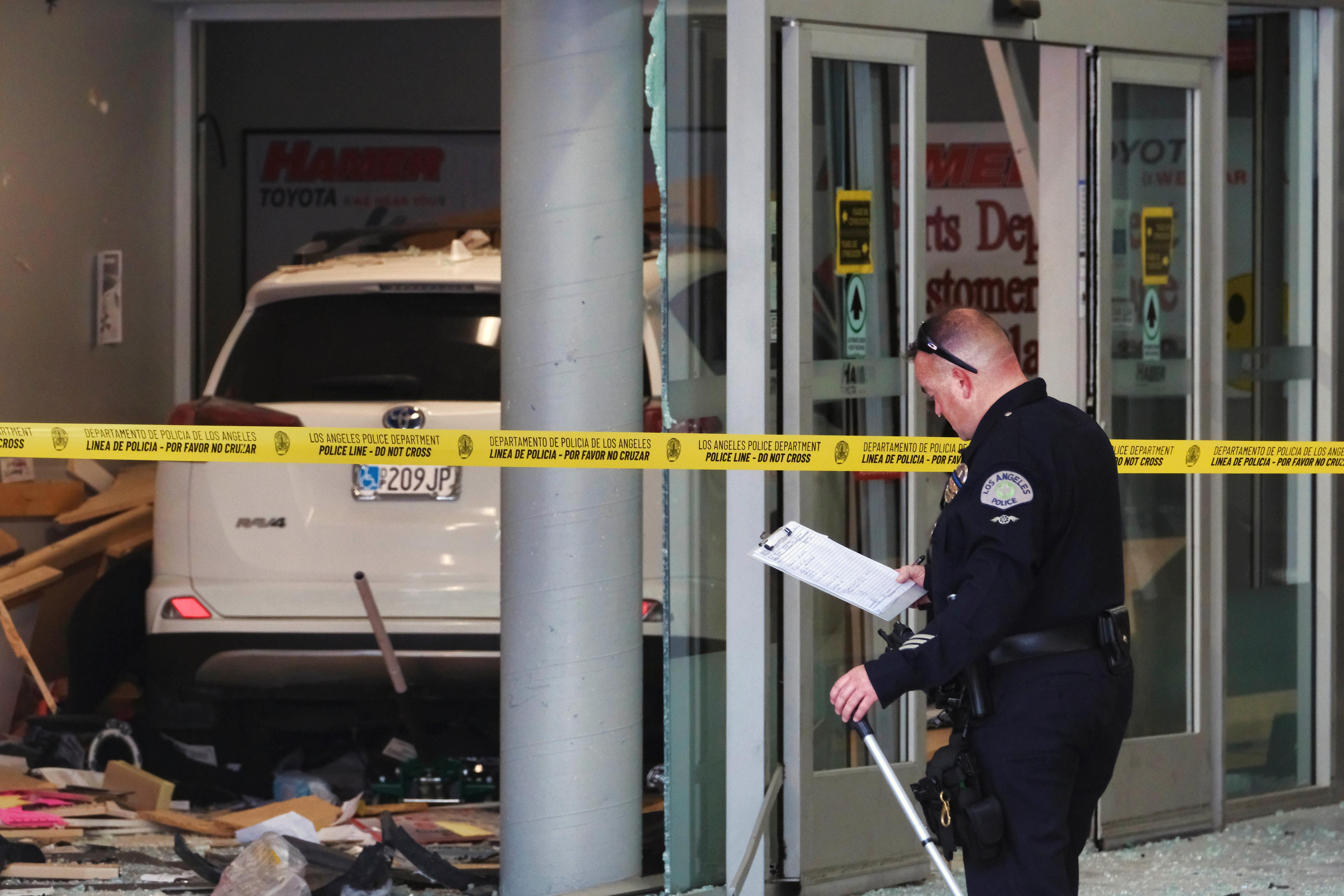 One Killed, 2 Injured When Hit by Vehicle at Car Dealership in Los Angeles