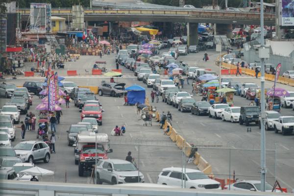 California Gov. Gavin Newsom visits the U.S-Mexico border in San Ysidro, Calif., in August 2023. (Courtesy of the Office of Governor Gavin Newsom)