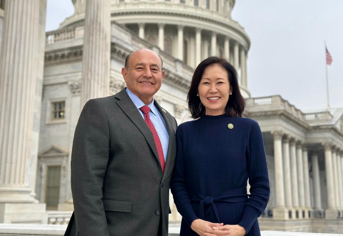 Rep. Lou Correa with Rep. Michelle Steele in Washington, D.C. (Courtesy of the Office of Rep. Lou Correa)