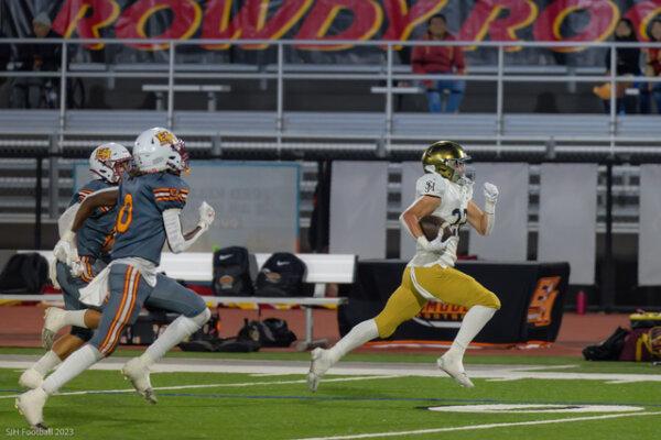 San Juan Hills running back Sullivan Land (22). (Courtesy of San Juan Hills High School)