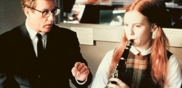 Glenn Holland (Richard Dreyfuss) and Gertrude Lang (Alicia Witt), in "Mr. Holland's Opus." (Buena Vista Pictures Distribution)