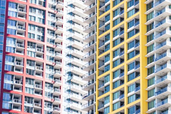 High-rise buildings in downtown San Diego, Calif., on Oct. 4, 2023. (John Fredricks/The Epoch Times)