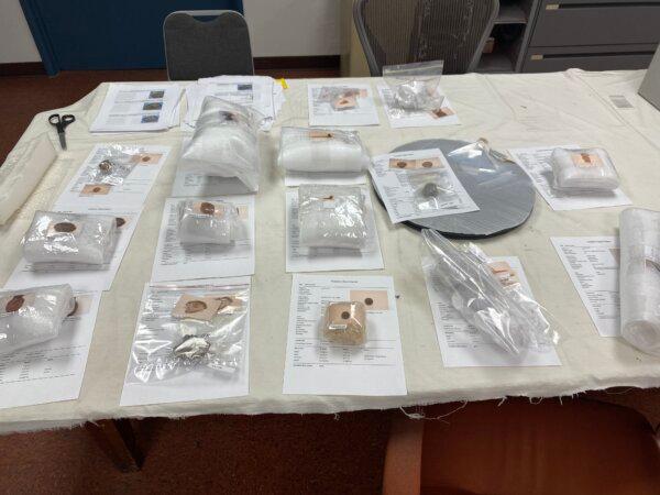 Some of the 1,294 pre-Columbian archaeological artifacts returned by the San Bernardino County Museum in Southern California to Mexico. (Courtesy of the San Bernardino County Museum)