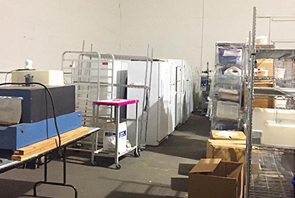 (Left)The interior of the biolab. (Courtesy of City of Reedley) (Right) Thousands of vials of bacterial and viral agents were discovered at the biolab. (Fresno County Public Health Department/Judicial Watch)