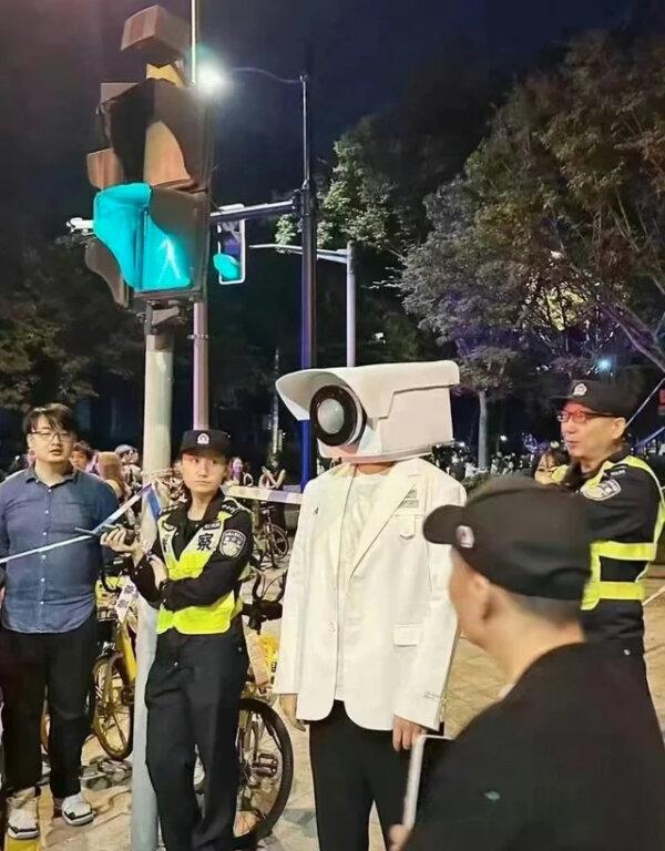 People dressed up in costume for Halloween in Shanghai, China, on Oct. 31, 2023.