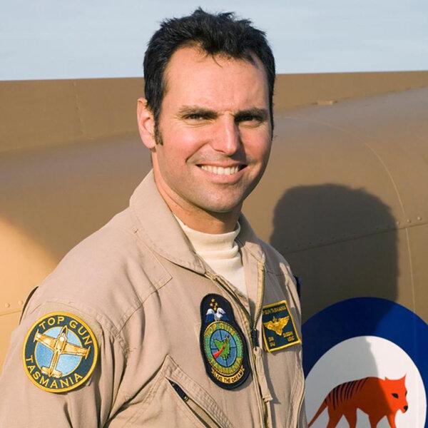 Former U.S. military pilot Daniel Edmund Dugga is seen as a pilot in Tasmania, Australia, on Feb. 13, 2023. (AAP Image/Supplied by Duggan family)