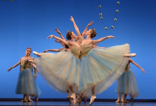 Dancers with the Spanish National Dance Company perform during a general rehearsal of the ballet production "The Nutcracker" at the Maestranza Theater in Sevilla on January 8, 2020. (Cristina Quicler/AFP via Getty Images)