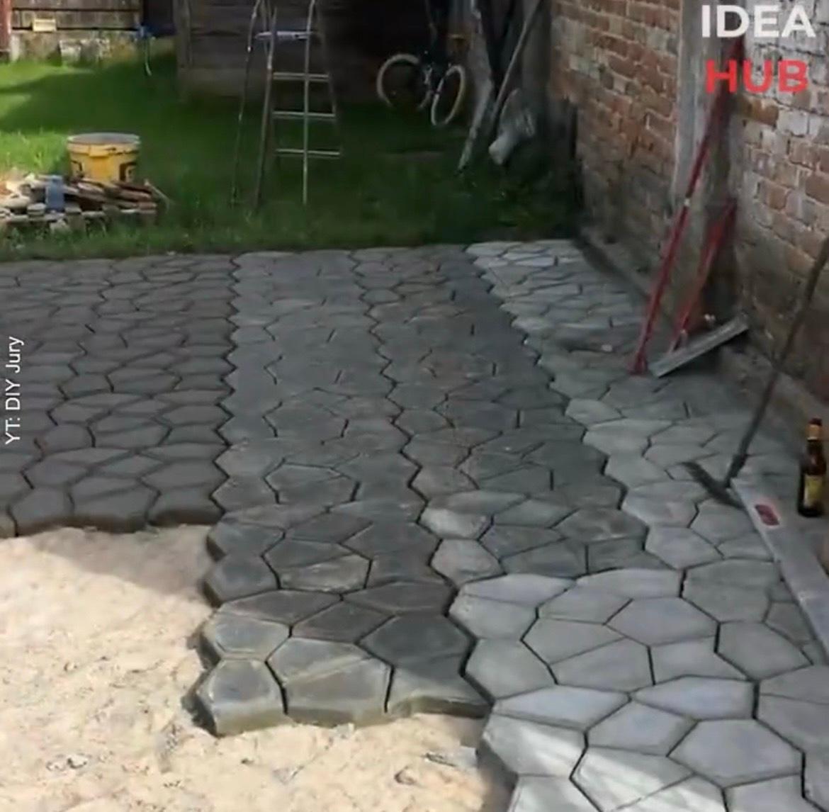 Laying a DIY Concrete Walkway