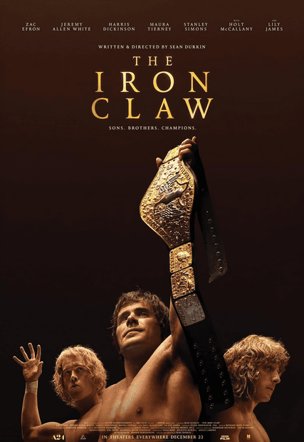 Promotional poster for "The Iron Claw." (A24/Lionsgate)