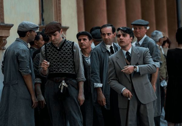 A crowd scene in "Ferrari." (Neon)