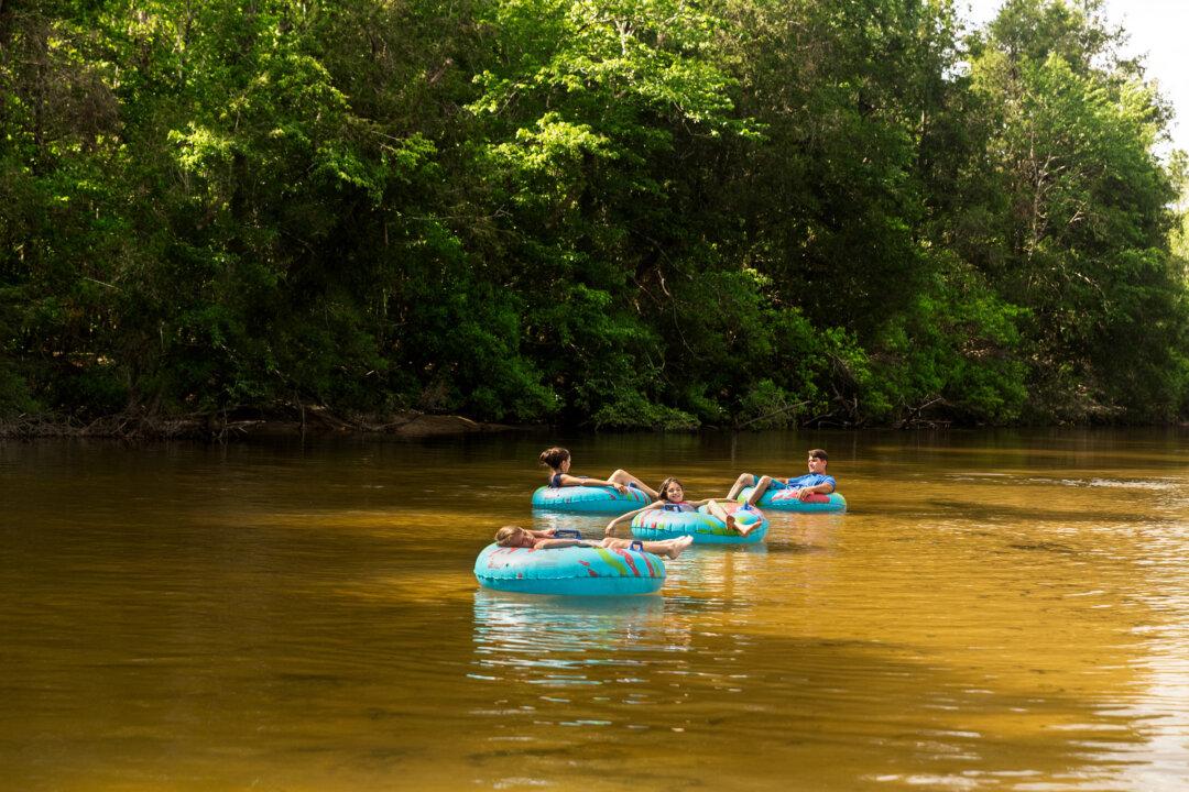 Outdoor activities include tubing on the Blackwater River and watching sailboat regattas. (Courtesy of Santa Rosa County Tourist Development Office)