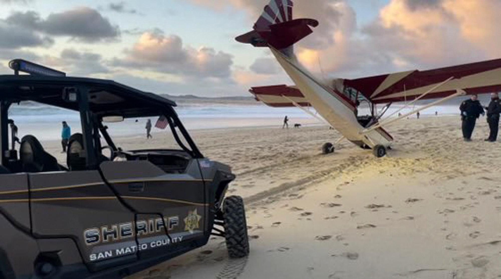 Miami Man Held After Stolen Small Plane Lands on Northern California Beach