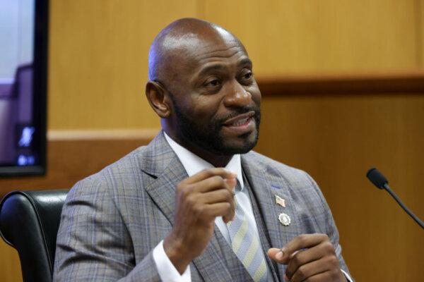 Fulton County Special Prosecutor Nathan Wade testifies during a hearing in the case of the State of Georgia v. Donald John Trump at the Fulton County Courthouse on February 15, 2024 in Atlanta, Georgia.  (Photo by Alyssa Pointer-Pool/Getty Images)