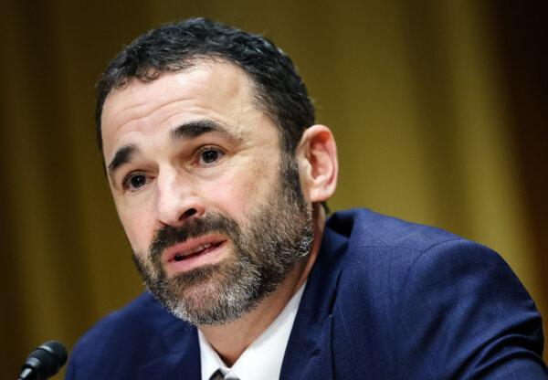 Internal Revenue Service (IRS) Commissioner nominee Daniel Werfel during his nomination hearing in Washington, on Feb. 15, 2023. (Kevin Dietsch/Getty Images)