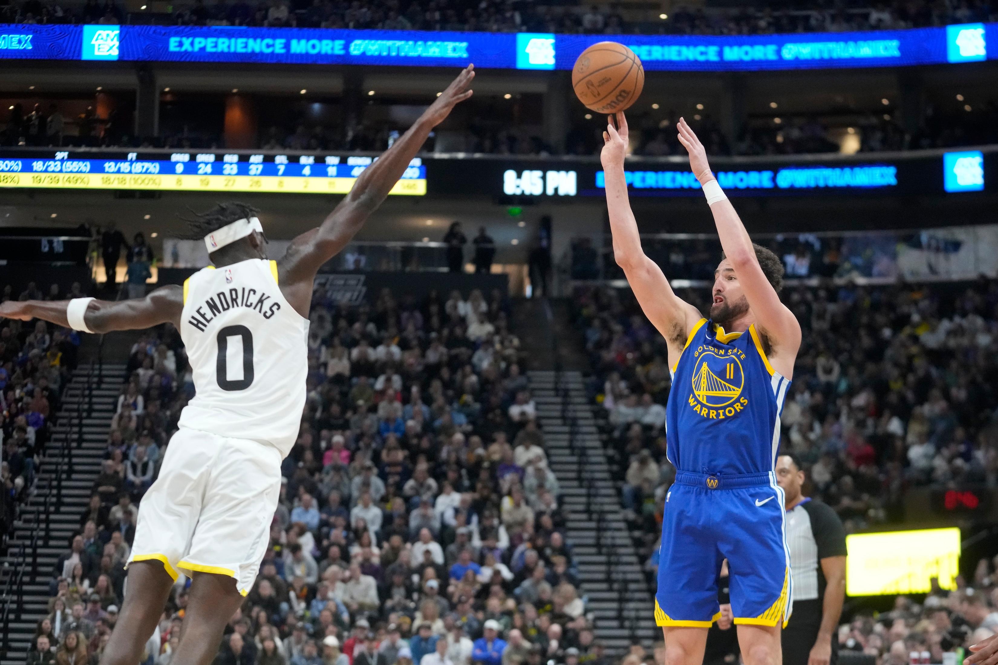 Warriors Ride Thompson’s Big Game Off the Bench to 140–137 Victory Over Jazz