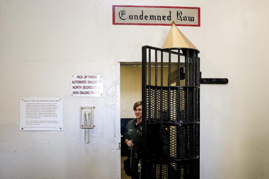 A corrections officer opens the door to San Quentin State Prison's death row in San Quentin, Calif., on Aug. 15, 2016. (Justin Sullivan/Getty Images)